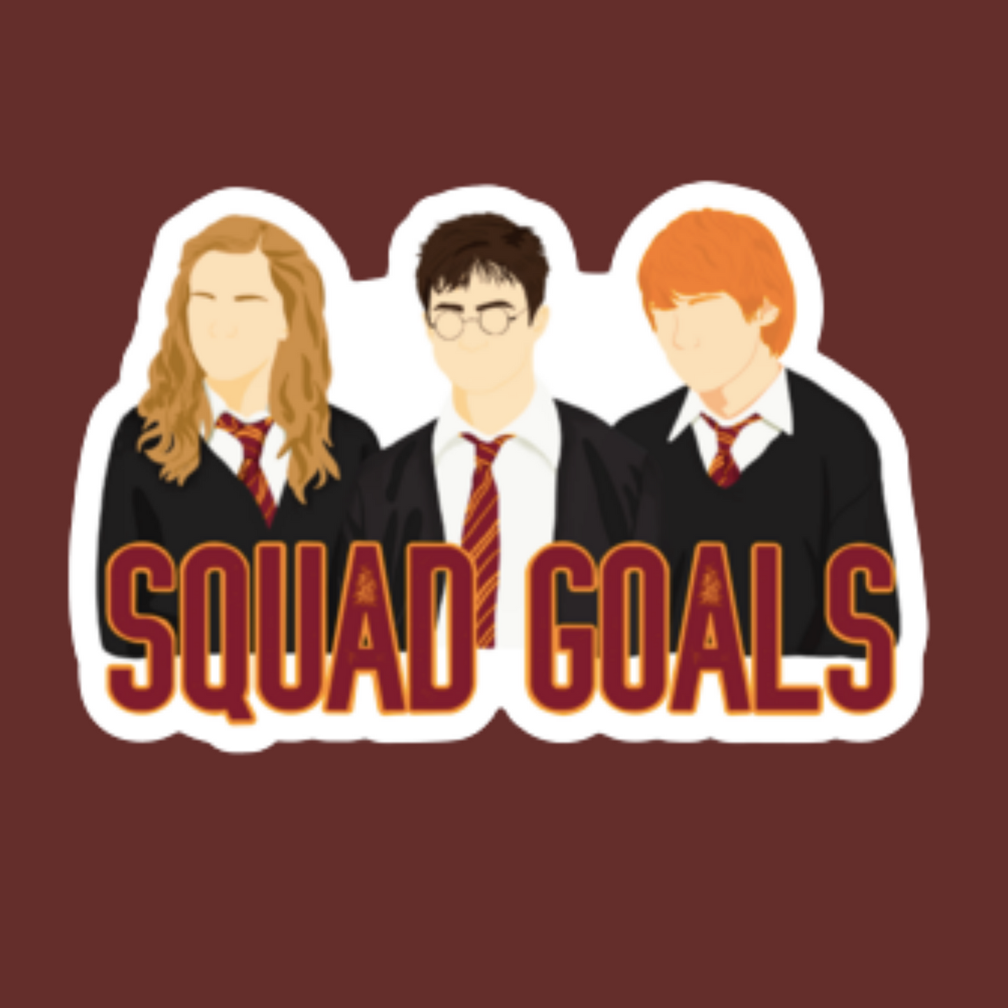 Squad Goals The Golden Trio Sticker