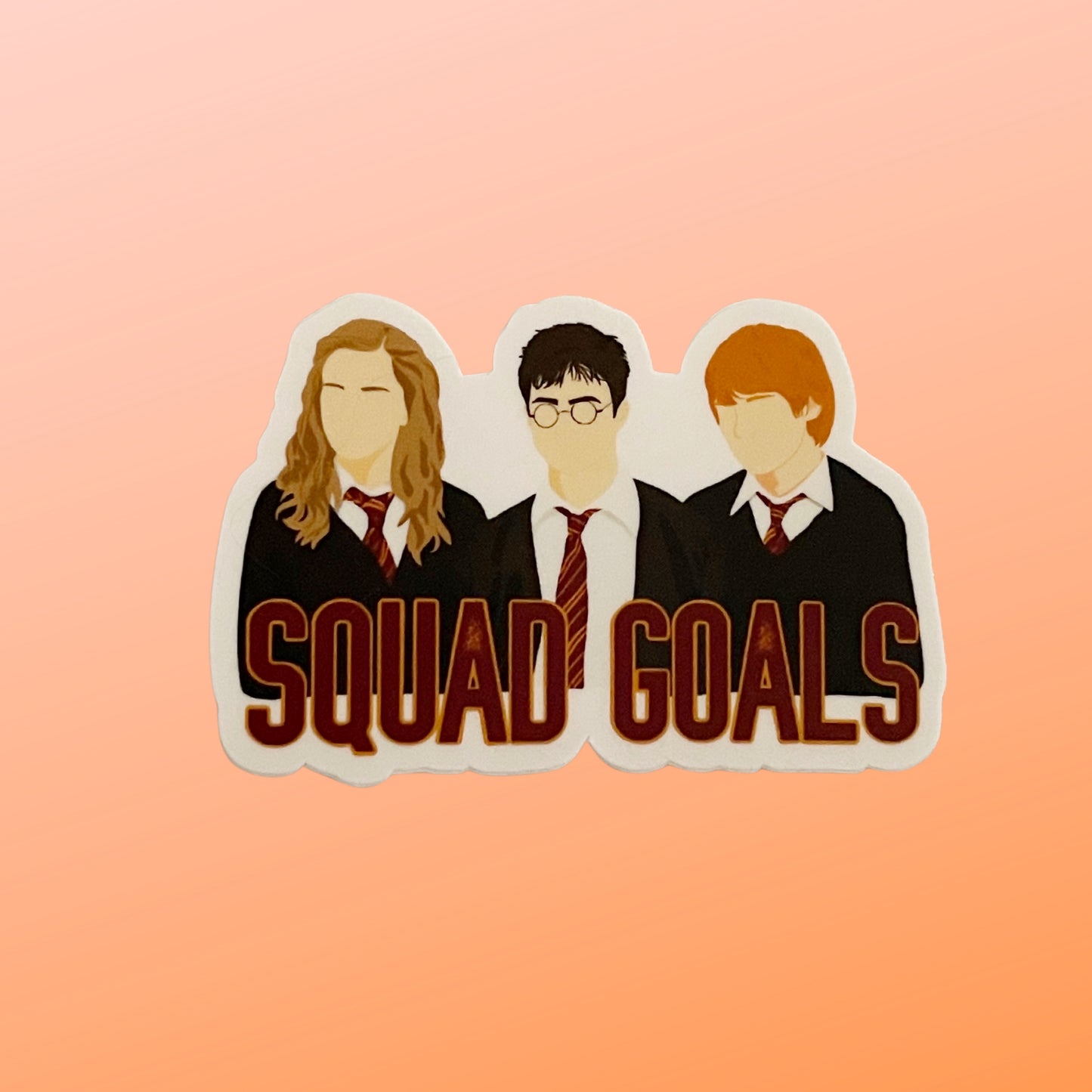 Squad Goals The Golden Trio Sticker