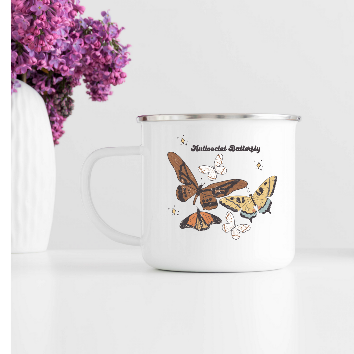 Antisocial Butterfly Campfire Mug