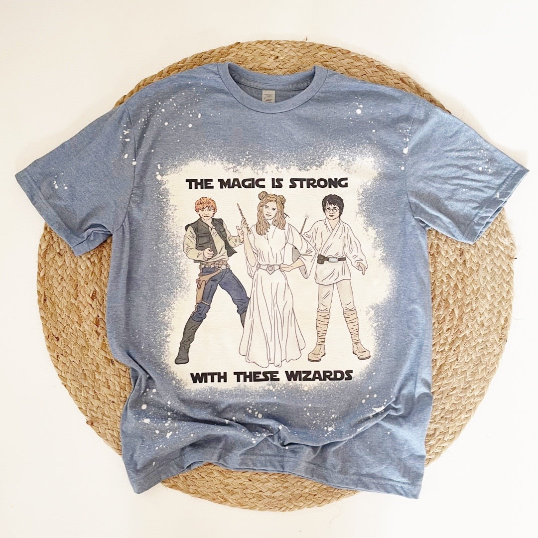 The Majik is Strong. Bleached Unisex Tee